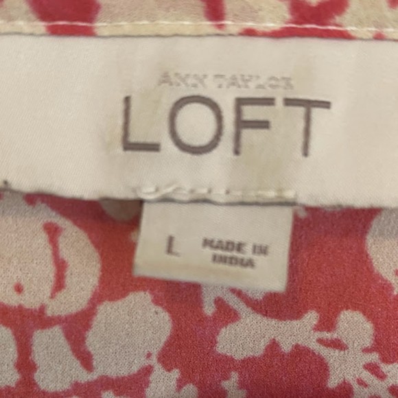 Ann Taylor Loft Button Down Blouse L - Picture 5 of 8